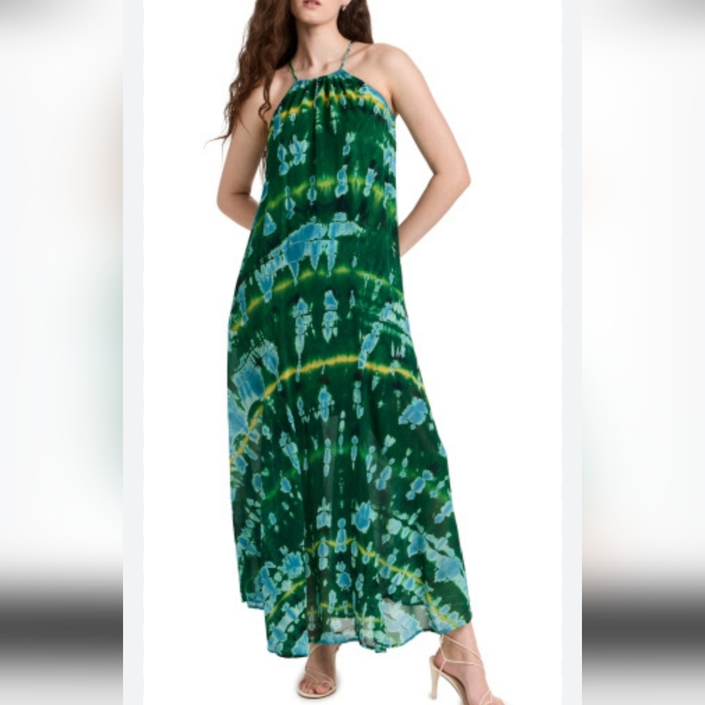 Young Fabulous & Broke Blue Green Waterfall Maxi Size Large